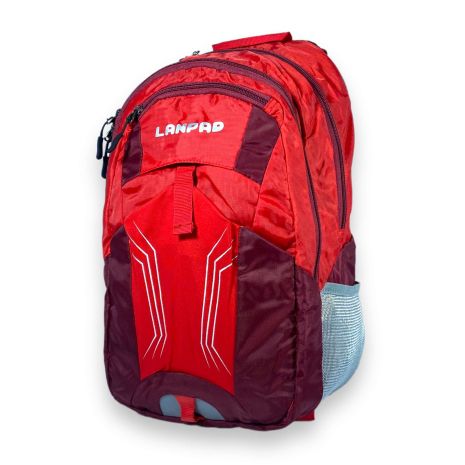 Рюкзак городской, 20 л, два отделения, два фронтальных кармана, размер: 45*28*16 см, красный