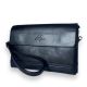 Мужской кошелек клатч Langsa портмоне из экокожи три отдела дополнительные карманы размер: 22*15*5 см черный