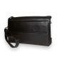 Мужской кошелек клатч Langsa три отдела ремень в комплекте размер: 22*15*5 см коричневый
