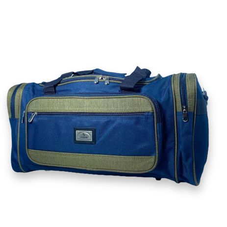 Дорожня сумка FENJIN одно відділення бокові кармани фронтальні кармани розмір: 55*30*25 см синя