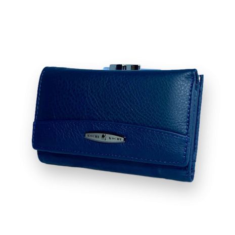 Жіночий гаманець Kochi натуральна шкіра 2 відділи зовнішнє відділення розмір: 13.5*9*3 см синій