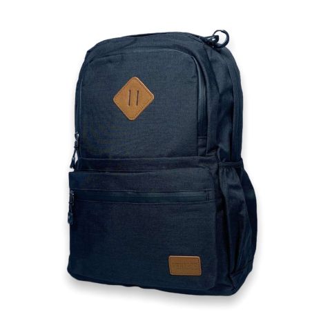 Рюкзак міський, 15 л, два відділи, кармани на спинці, бокові кишені, 8093, розміри: 42*30*13 см, чорний