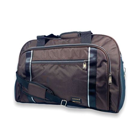 Дорожня сумка 60 л TONGSHENG одно відділення внутрішній карман дві фронтальні кармани розмір: 60*40*25 см коричнева