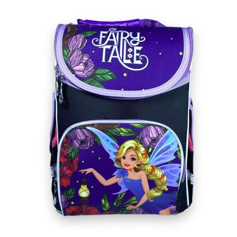 Школьный рюкзак Space для девочки один отдел фронтальный карман боковые карманы размер 33*28*15 фиолетовый