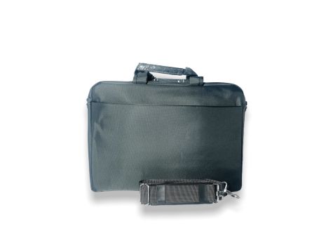 Портфель для ноутбука Zhaocaique 709, одне відділення, внутрішні кишені, ремінь знімний, довжина 135 см, розмір 40*28*6 см сірий