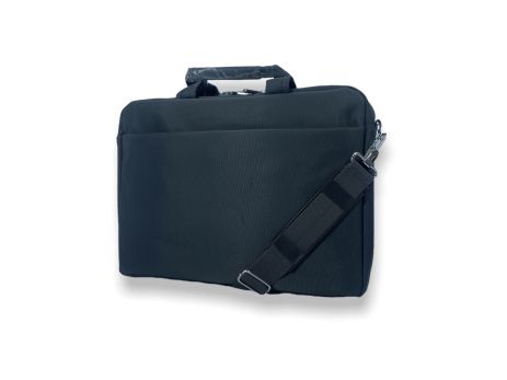 Портфель для ноутбука Zhaocaique 709, одне відділення, кармани, ремень, розмір 40*28*6 см чорний