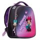 Школьный рюкзак YES, каркасный, два отделения, боковые карманы, размер 35*28*15см, малиново-черный Minnie Mouse