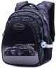 Школьный ранец для мальчика, R2-177, влагозащитная ткань, Winner SkyName размер: 30*18*37см черный