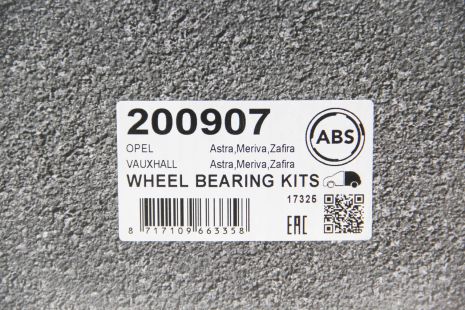 Подшипник ступицы передний Opel Astra H 04-14/Zafira 05-15 (+ABS), ABS (200907)