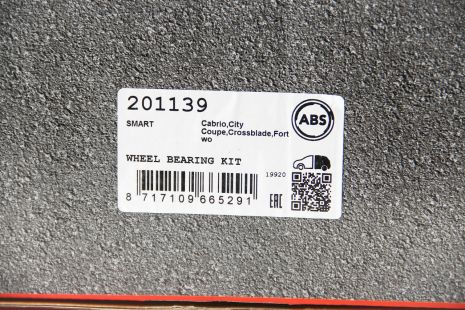 Подшипник ступицы задний Smart (450) Citi-Coupe/ Fortwo 98-07, ABS (201139)