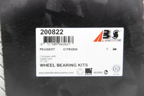 Подшипник ступицы задний Citroen Berlingo/Peugeot Partner 96-98 (+ABS), ABS (200822)