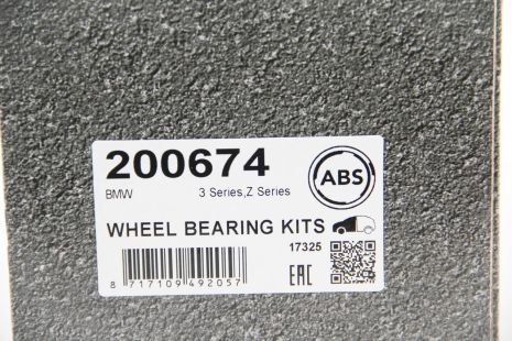 Подшипник ступицы передний BMW 3 (E30) 82-94, ABS (200674)