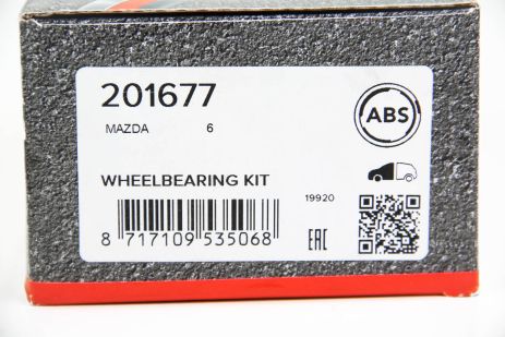 Підшипник маточини передній Mazda 6 07-13 (45x84x45), ABS (201677)