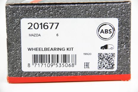 Подшипник ступицы передний Mazda 6 07-13 (45x84x45), ABS (201677)
