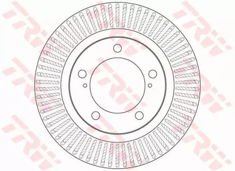 Диск гальмівний TOYOTA/LEXUS Land Cruiser VII (J200)/LX III (URJ) FD=340mm 07, TRW (DF6239S)