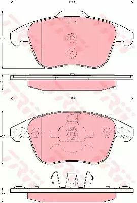 Колодки передні гальмівні citroen c4 picasso 06-/peugeot 5008 09-(ate), TRW (GDB1691)