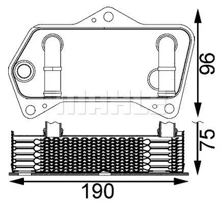 Радиатор масляный VAG, MAHLE/KNECHT (CLC202000S)