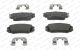 Колодки передні гальмівні Hyundai Tucson 04-10 (mando) (131,5x60,2x17,5), FERODO (FDB4246)