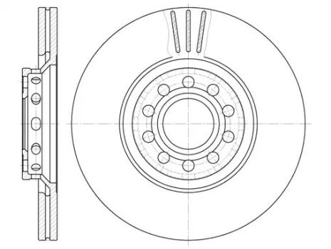 Диск гальмівний SEAT EXEO, SKODA SUPERB, AUDI A4, REMSA (659610)