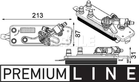 Радиатор масляный BMW 3,0-6,0 08-16, MAHLE (CLC90000P)