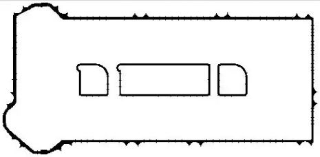 Прокладка клапанной крышки Focus II/Mondeo III 1.8/2.0 i 00-, BGA (RK3371)