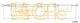 Трос ручного гальма задній Kangoo 08- L=Пр. (1760/920), COFLE (116682)