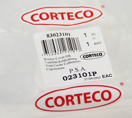 Прокладка клапанной крышки Citroen XSARA (N1) (1997 - 2005), CORTECO (023101P)