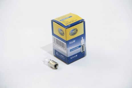 Автолампа BA9S 12V 6WT6W H6W 12V6W, HELLA (8GH007643121)