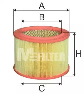 Фільтр повітряний CITROEN ZX (вир-во M-filter), MFILTER (A289)