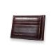 Затискач гаманець для купюр YangFan із шкірзамінника відділення для банківських карт розмір:11*8*1 см коричневий