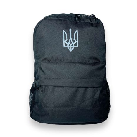 Рюкзак спортивний BagWay 20л одно відділення фронтальний карман бічні кишені, розмір 42*30*16 см чорний принт 5