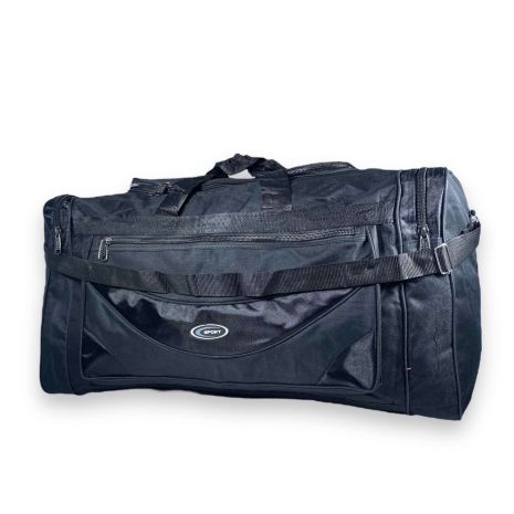 Дорожня сумка велика Sport 1 відділення 1 карман на лицевій стороні 2 бокові кишені розмір: 75*40*30 см чорна