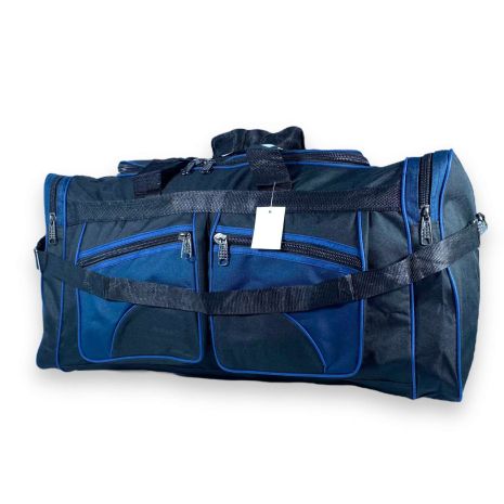 Дорожня сумка Sport одно відділення 2 фронтальні кармани 2 бокових кармани розмір: 70*35*27 см чорно-синя