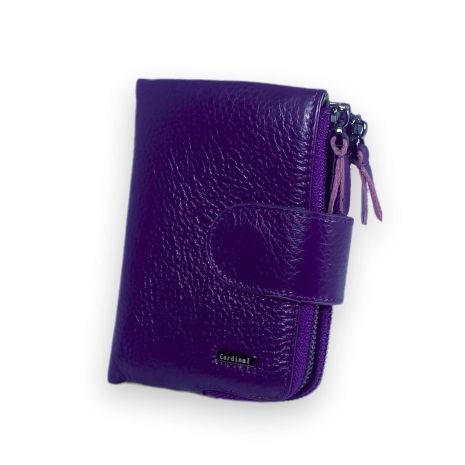 Жіночий гаманець Cardinal 2 відділу 2 зовнішні монетниці 12 осередків для карт розмір: 12*10*3 см фіолетовий