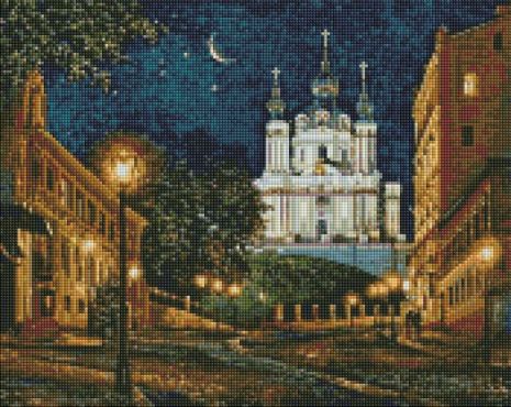 Алмазная мозаика - Вечерний Киев ©Сергей Брандт Ideyka 40х50 см (AMO7348)