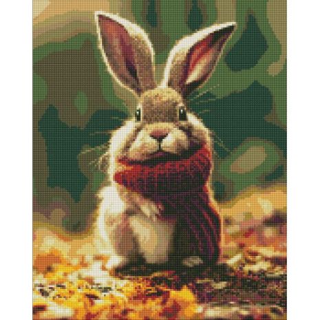 Алмазна мозаїка - Маленький кролик у лісі Neag Mircea Marius Ideyka 40х50 см