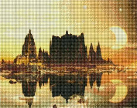 Алмазна мозаїка – Золоте місто Ideyka 40х50 см (AMO7171)
