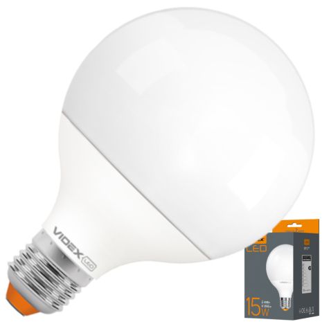 Світлодіодна лампа VIDEX G95e 15W E27 4100K (VL-G95e-15274)