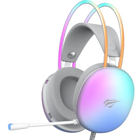 Ігрові навушники з мікрофоном HAVIT HV-H2037d RGB, білі