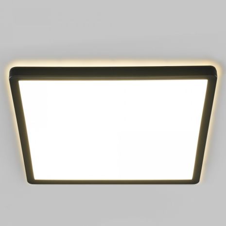Светодиодный светильник с декоративной подсветкой квадратный VIDEX VL-DL3S-244B 24W 4000K черный