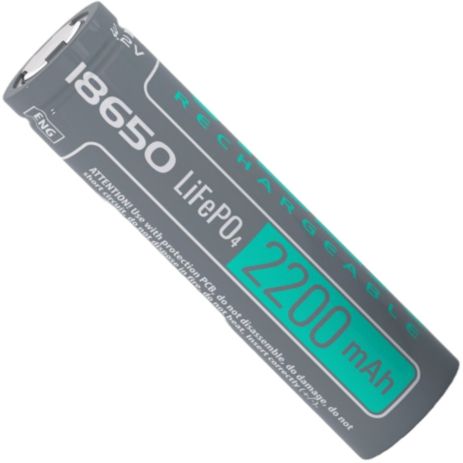 Аккумулятор Videx LiFePO4 18650 2200mAh (18650-LFP/2200/1B)