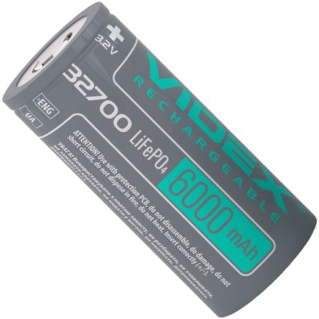 Акумулятор Videx LiFePO4 32700 6000mAh (32700-LFP/6000/1B)