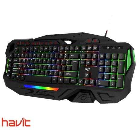 Клавиатура игровая HAVIT HV-KB417L с подсветкой, функцией Anti-Ghosting и мягким нажатием