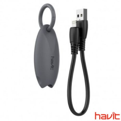 Кабель-брелок HAVIT HV-H651 USB to Lightning сірий
