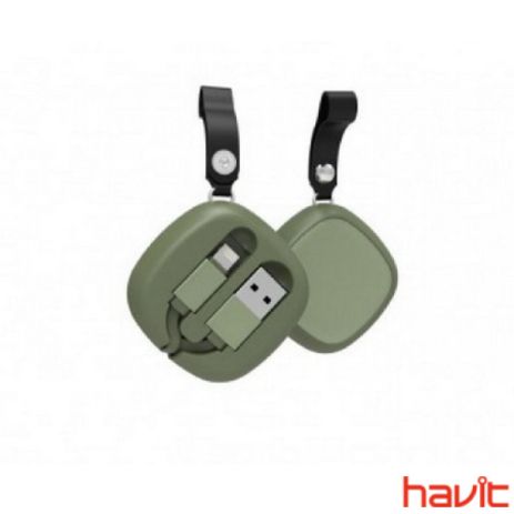 Кабель HAVIT HV-H639 Flexible storage Lightning cable green (24809)