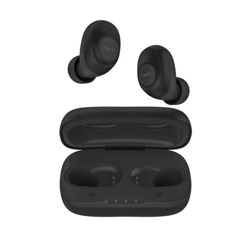 Бездротові навушники HAVIT HV-TW901 Bluetooth з мікрофоном та бездротовою зарядкою, чорні (25340)
