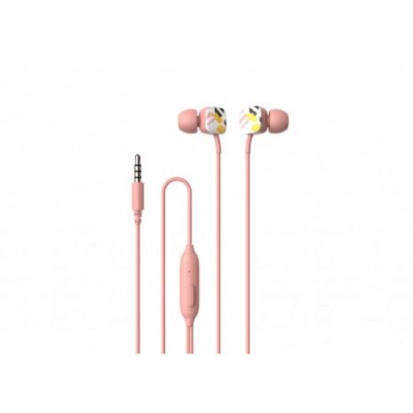 Навушники HAVIT HV-E58P pink з мікрофоном, внутрішньоканальні (25639)