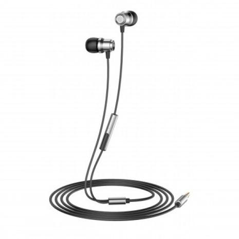 Навушники HAVIT HV-E72P з мікрофоном сірі внутрішньоканальні (25641)