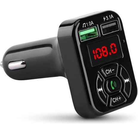 FM-трансмітер HAVIT HV-FM807BT Bluetooth 5.0, Hands Free, MicroSD, USB 3.1А, AUX