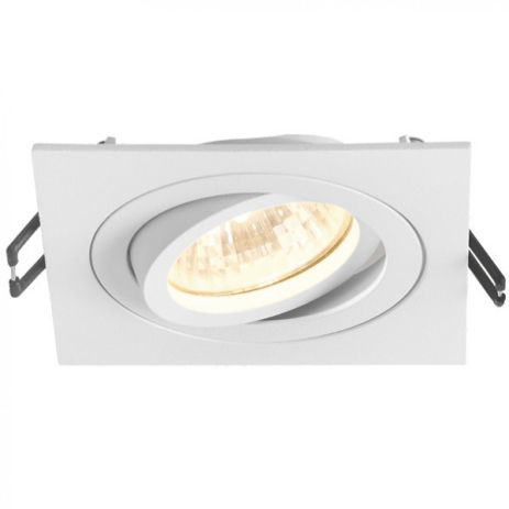 Врезной светильник VIDEX VL-SPF08S-W под лампу GU10 поворотный, квадратный, белый